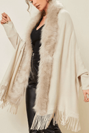 Cardigan Xale Fake Fur com Franjas - Mudeseulook