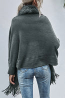 Cardigan Xale Fake Fur com Franjas - Mudeseulook