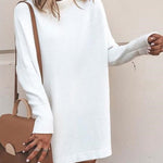 Vestido Curto Manga Comprida - Mudeseulook