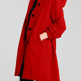 Casaco Corta Vento Impermeável com Capuz Oversized - Mudeseulook