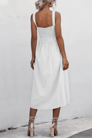 Vestido Midi Soltinho Decote Reto - Mudeseulook