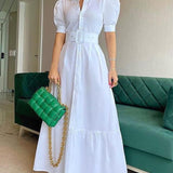 Vestido Longo Listrado - Mudeseulook
