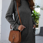Vestido Casual Curto de Moletom - Mudeseulook