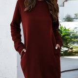 Vestido Casual Curto de Moletom - Mudeseulook
