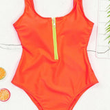 Maiô Cavado Decote V com Zíper - Mudeseulook