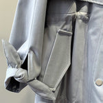 Casaco Parka Casual Acinturado com Bolsos - Mudeseulook