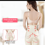 Super Cinta Short Slim Fit (Modeladora com Faixas de Alta Compressão) - Mudeseulook