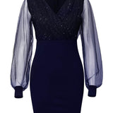 Vestido Lucy Curto com Brilho e Transparência - Mudeseulook