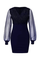 Vestido Lucy Curto com Brilho e Transparência - Mudeseulook