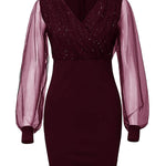 Vestido Lucy Curto com Brilho e Transparência - Mudeseulook