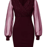 Vestido Lucy Curto com Brilho e Transparência - Mudeseulook