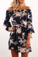 Vestido Ombro a Ombro Floral - Mudeseulook
