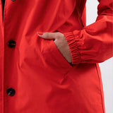 Casaco Corta Vento Impermeável com Capuz Oversized - Mudeseulook